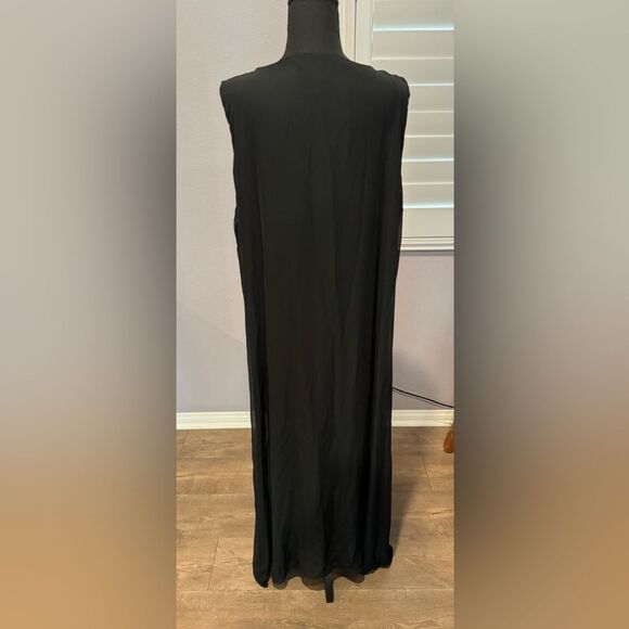 Black XXL JM Collection Maxi Dress With Removable Necklace New with Tags - Picture 5 of 9